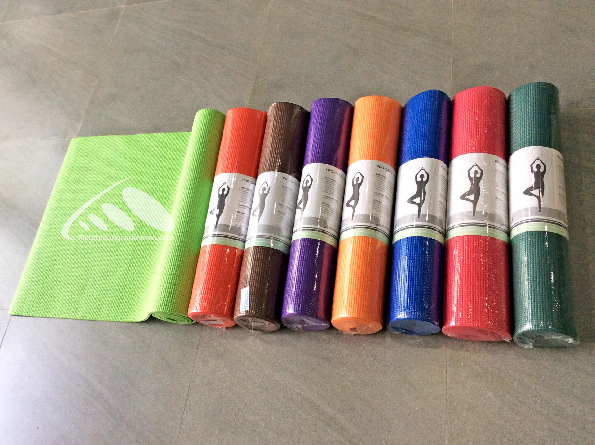 THẢM YOGA 6MM PVC TRƠN PRO-CARE